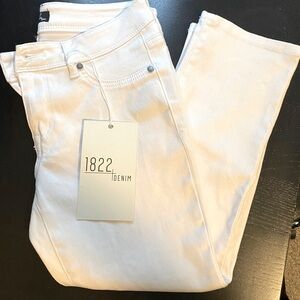 1822 White Butter Denim Ankle Skinny Jeans NWT